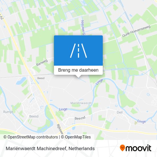 Mariënwaerdt Machinedreef kaart