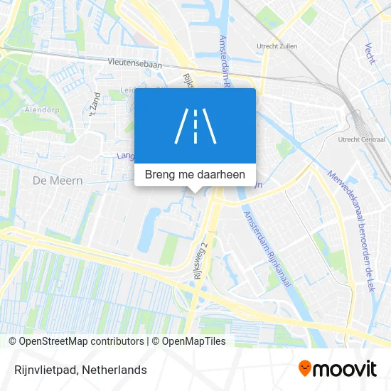 Rijnvlietpad kaart
