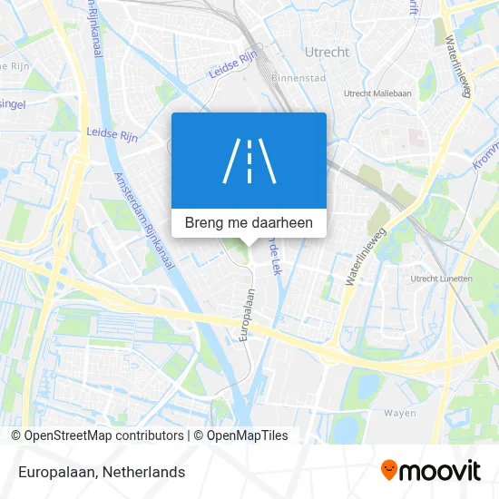 Europalaan kaart