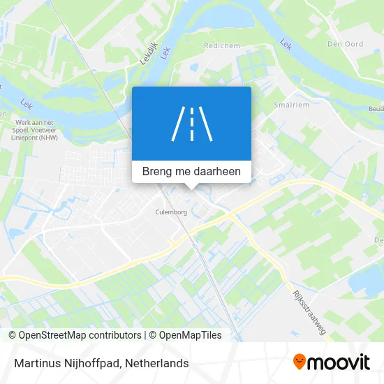 Martinus Nijhoffpad kaart