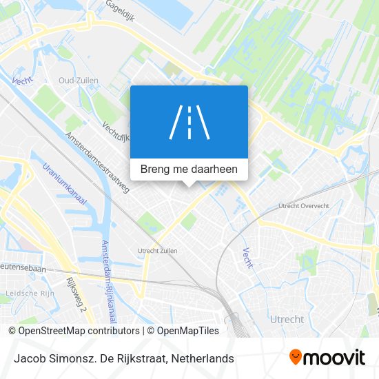 Jacob Simonsz. De Rijkstraat kaart
