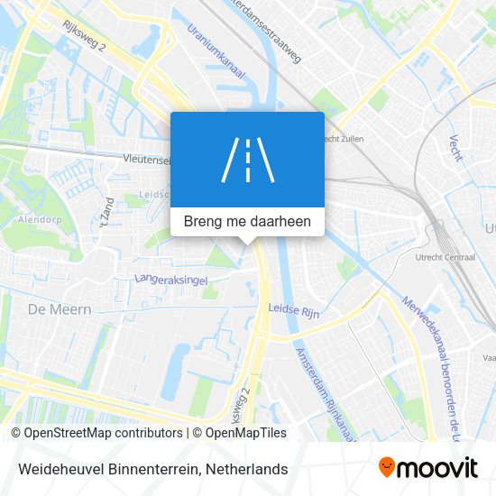Weideheuvel Binnenterrein kaart