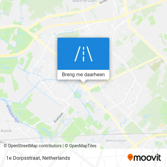 1e Dorpsstraat kaart