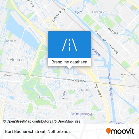 Burt Bacharachstraat kaart