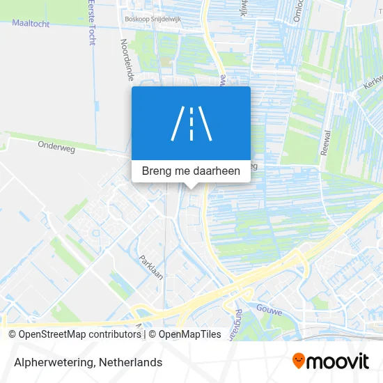 Alpherwetering kaart