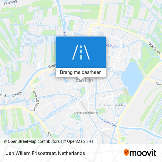 Jan Willem Frisostraat kaart