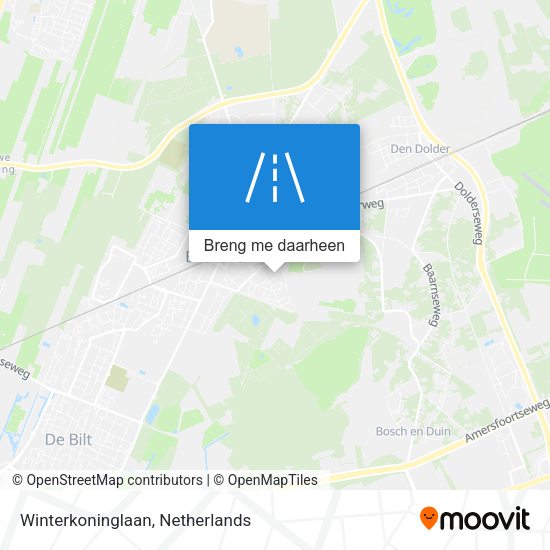 Winterkoninglaan kaart