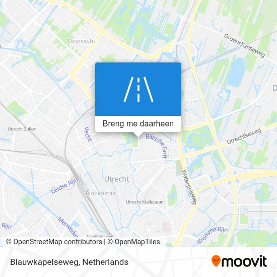 Blauwkapelseweg kaart