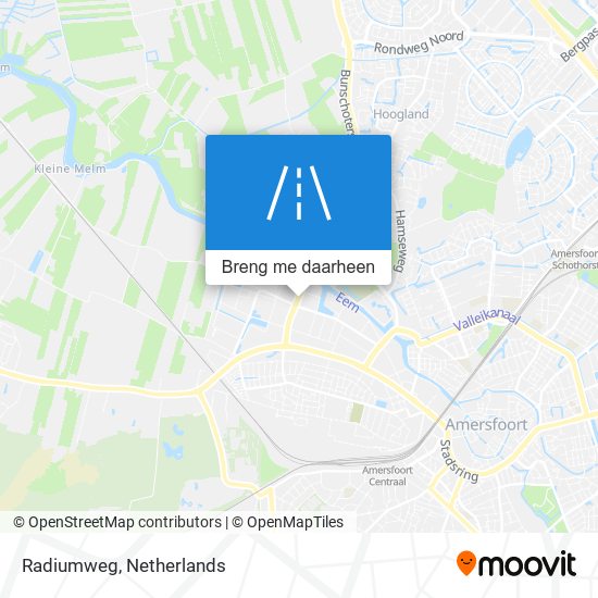 Radiumweg kaart