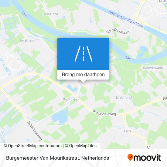 Burgemeester Van Mourikstraat kaart