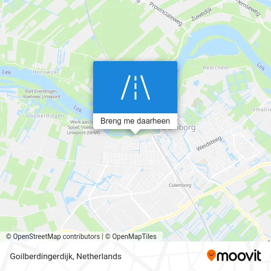 Goilberdingerdijk kaart