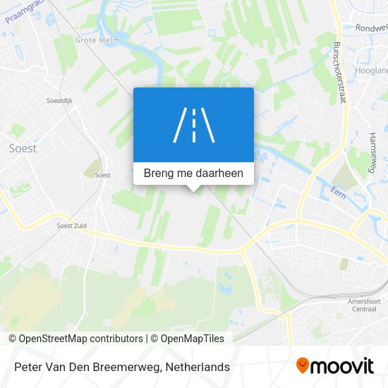 Peter Van Den Breemerweg kaart