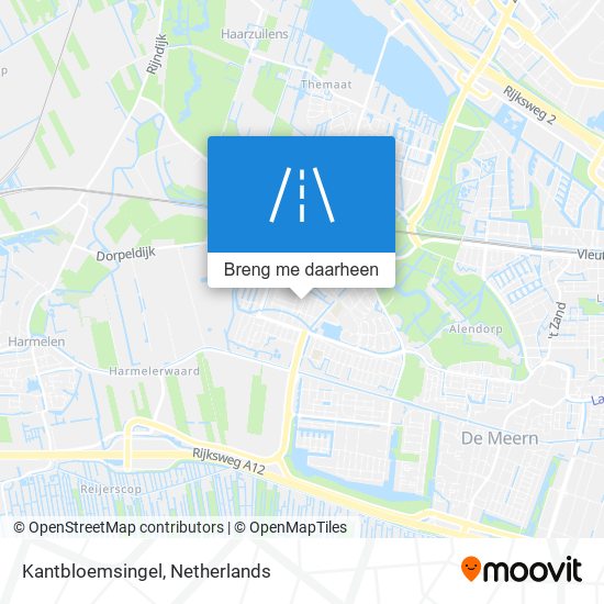 Kantbloemsingel kaart