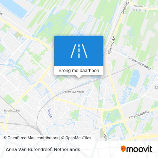 Anna Van Burendreef kaart