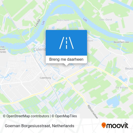 Goeman Borgesiusstraat kaart