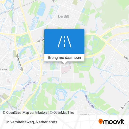 Universiteitsweg kaart