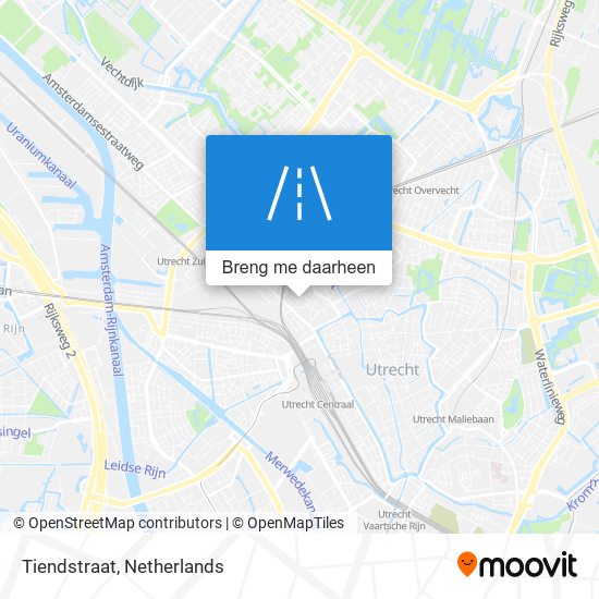 Tiendstraat kaart