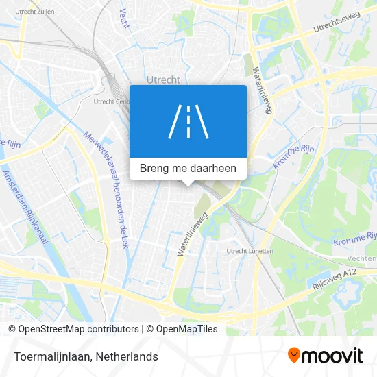 Toermalijnlaan kaart