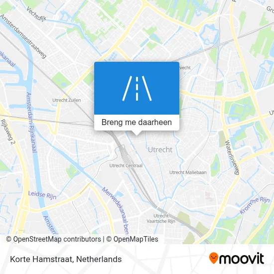 Korte Hamstraat kaart