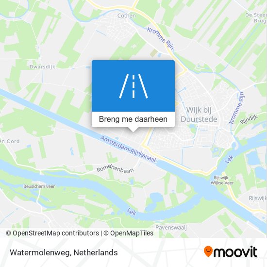 Watermolenweg kaart