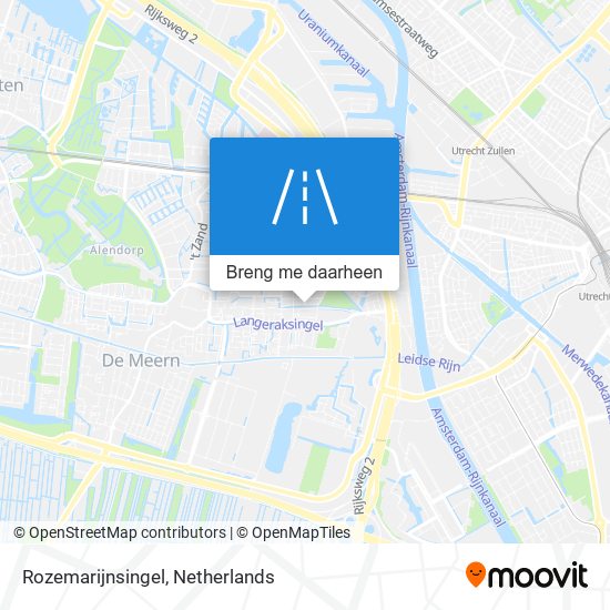 Rozemarijnsingel kaart