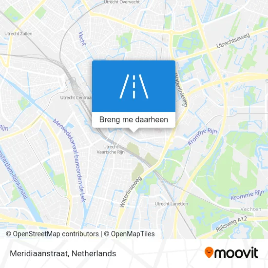 Meridiaanstraat kaart