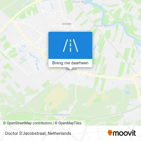 Doctor S'Jacobstraat kaart