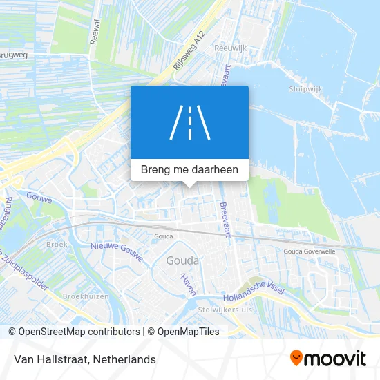 Van Hallstraat kaart