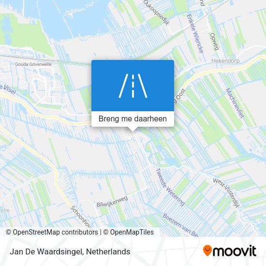 Jan De Waardsingel kaart