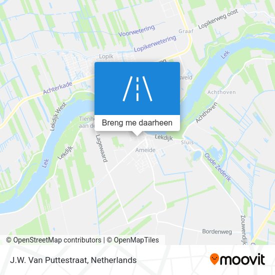 J.W. Van Puttestraat kaart