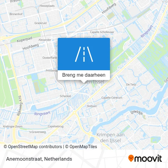 Anemoonstraat kaart