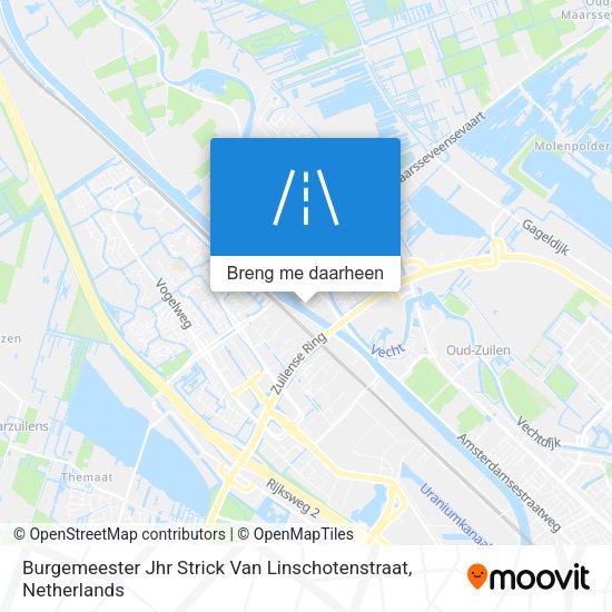 Burgemeester Jhr Strick Van Linschotenstraat kaart
