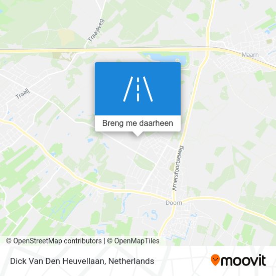 Dick Van Den Heuvellaan kaart