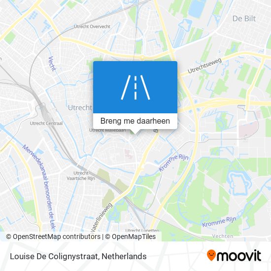 Louise De Colignystraat kaart