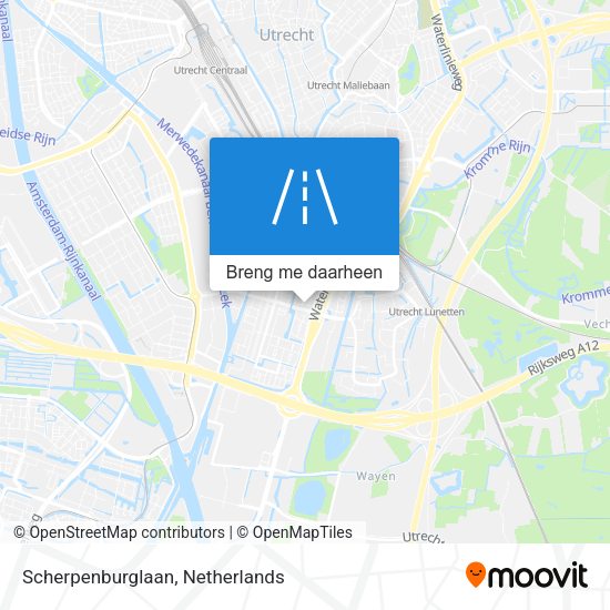 Scherpenburglaan kaart