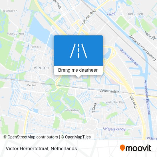 Victor Herbertstraat kaart
