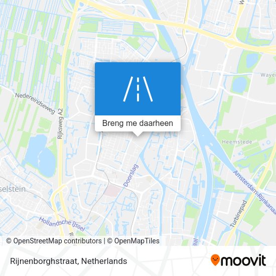 Rijnenborghstraat kaart