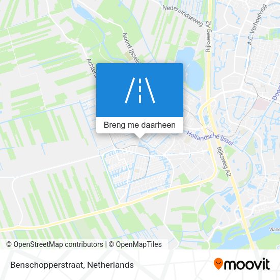 Benschopperstraat kaart