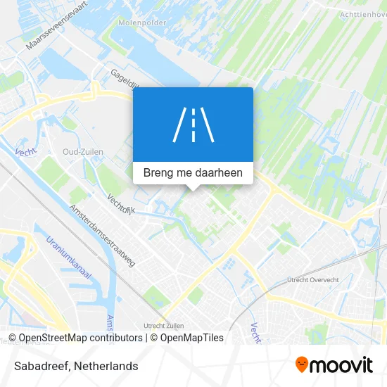 Sabadreef kaart