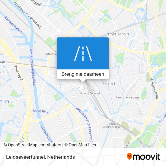 Leidseveertunnel kaart