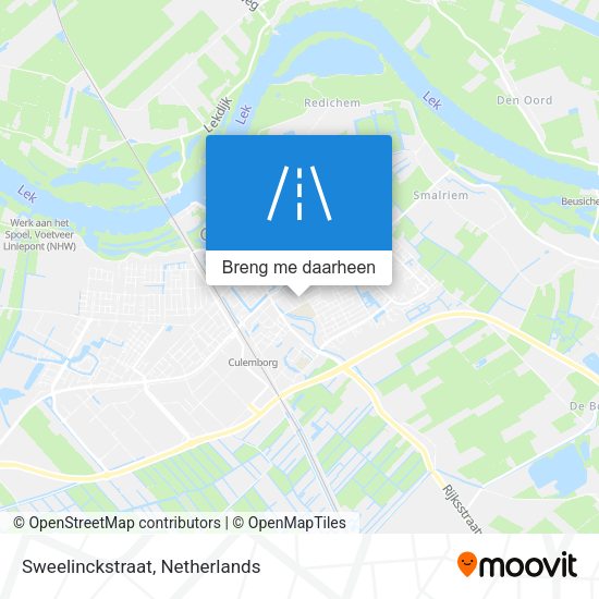 Sweelinckstraat kaart