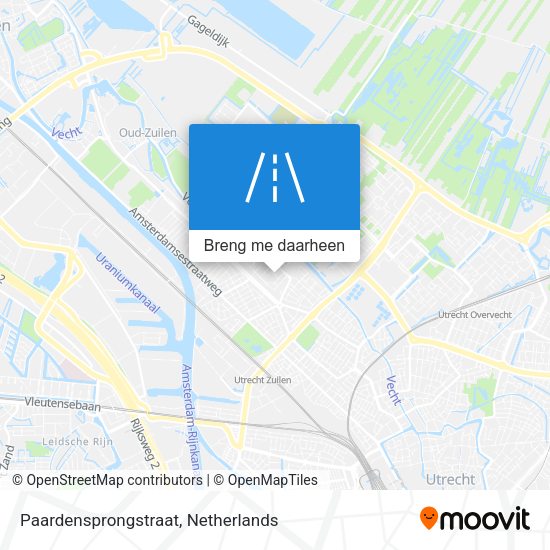 Paardensprongstraat kaart
