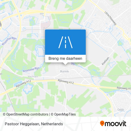 Pastoor Heggelaan kaart