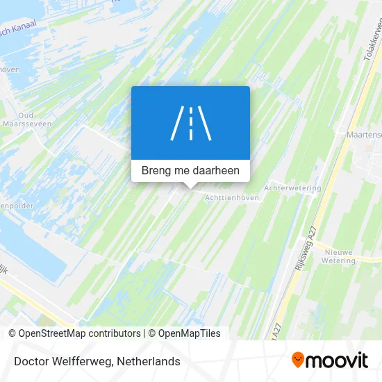 Doctor Welfferweg kaart