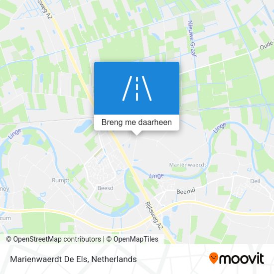 Marienwaerdt De Els kaart