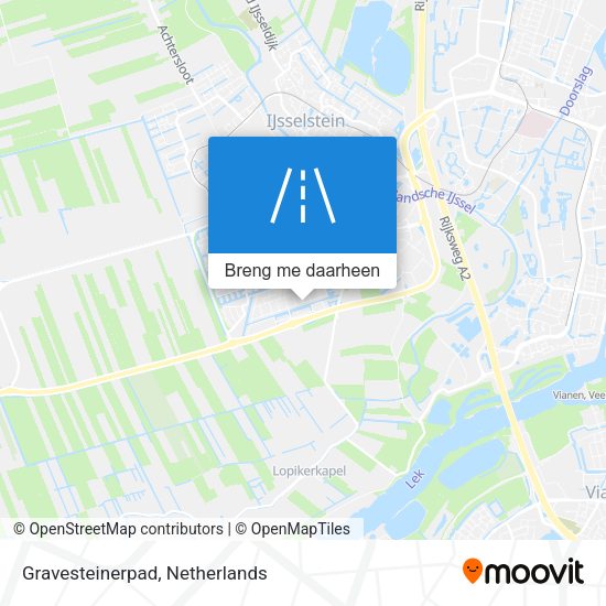 Gravesteinerpad kaart