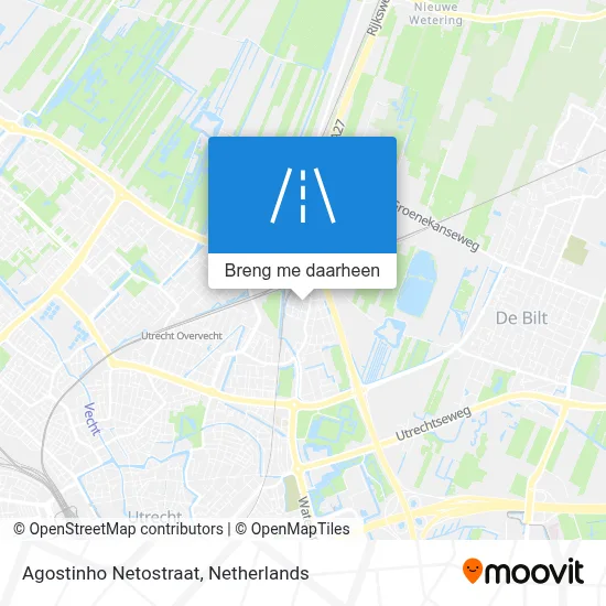 Agostinho Netostraat kaart