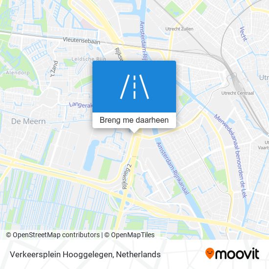 Verkeersplein Hooggelegen kaart