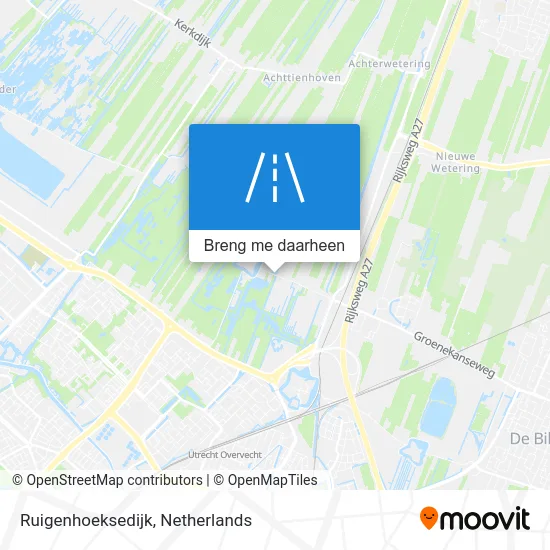 Ruigenhoeksedijk kaart