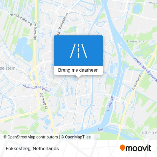 Fokkesteeg kaart